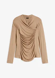 Longsleeve met asymmetrische kraag, bonprix