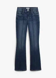 Flared stretch jeans met mid waist, bonprix