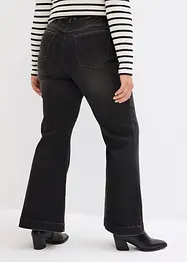 Bootcut jeans met high waist en comfortband, bonprix