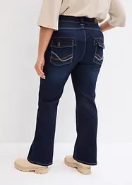 Thermojeans met mid waist, bootcut, bonprix