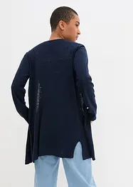 Gebreid vest van slub garen, bonprix