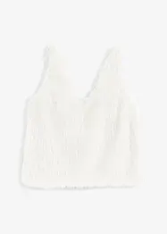 Blousetop met fluffy garen, bonprix