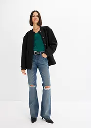 Bootcut jeans met riem (2-dlg. set), bonprix