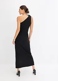 One shoulder jurk met veren, bonprix