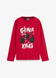 Jongens kerst longsleeve van biologisch katoen, bonprix