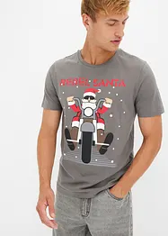 T-shirt met kerstprint van biologisch katoen, bonprix