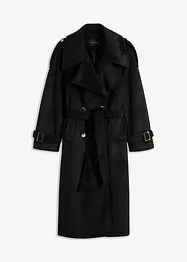 Trenchcoat in wollen look, bonprix