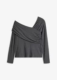 Shirt met asymmetrische hals, bonprix