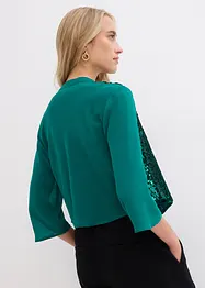 Chiffon bolero met pailletten, bonprix