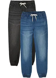 Instapbroek van puur katoen regular fit (set van 2), bonprix