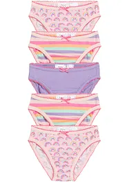Meisjes slip met zacht katoen (set van 5), bonprix