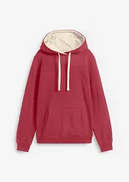 Hoodie met contrastdetails van biologisch katoen, bonprix