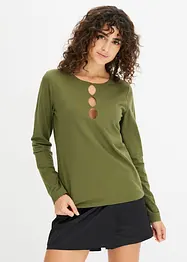 Longsleeve met cut-outs, bonprix