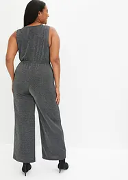 Jersey jumpsuit met glitter, bonprix