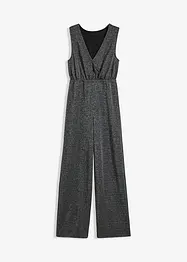 Jersey jumpsuit met glitter, bonprix