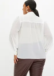 Chiffon blouse met strik, bonprix