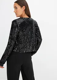 Gebreide jurk met glittereffect, bonprix