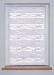 Duo rolgordijn van jacquard, tweekleurig, bonprix