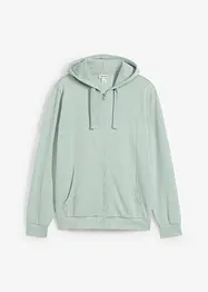 Sweater met capuchon en ritssluiting, bonprix