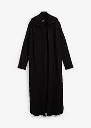 Lang gebreid vest met kabelpatroon, bonprix