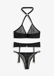 Bralette + string + jarretels (3-dlg. set), VENUS