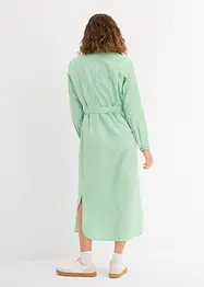 Gestreepte blousejurk met strikceintuur, bonprix