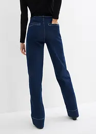 Wide leg stretch jeans mid waist, bonprix