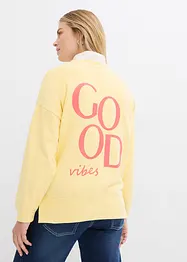 Oversized sweater van biologisch katoen, bonprix
