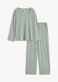 Pyjama met broek in gebreide look, bonprix