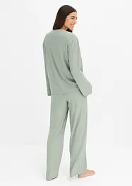 Pyjama met broek in gebreide look, bonprix