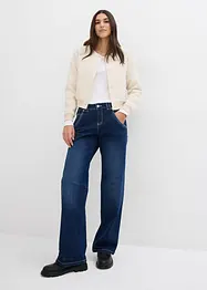 Straight stretch jeans mid waist, bonprix