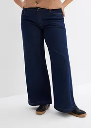 Wide leg jeans, mid waist, full length, bonprix