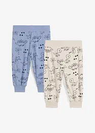 Baby shirtbroek (set van 2) van biologisch katoen, bonprix
