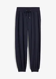 Joggingbroek met wijde pijpen, cropped, bonprix