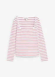 Longsleeve met vierkante halslijn, bonprix