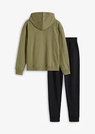 Joggingpak met capuchon (2-dlg. set), bonprix