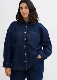 Denim shacket, oversized, bonprix