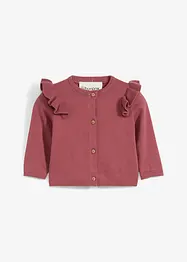 Fijn gebreid vest met volants, bonprix