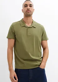 Poloshirt met resortkraag van biologisch katoen, korte mouw, bonprix