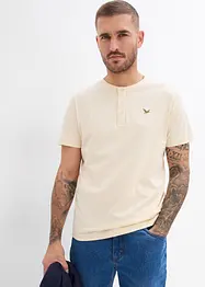 Henley shirt van biologisch katoen (set van 3), bonprix