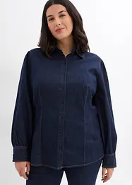 Spijkerblouse met ballonmouwen, bonprix