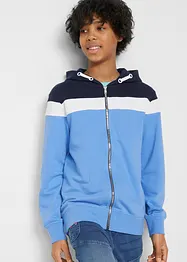 Sweatvest met capuchon in een zachte katoenmix, bonprix