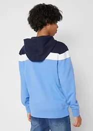Sweatvest met capuchon in een zachte katoenmix, bonprix