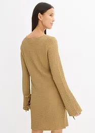 Mini jurk van gestructureerde crêpe, bonprix