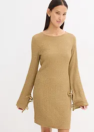 Mini jurk van gestructureerde crêpe, bonprix