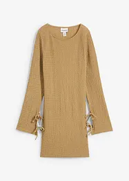 Mini jurk van gestructureerde crêpe, bonprix
