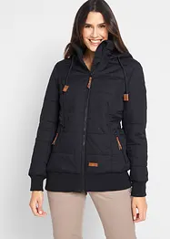 Outdoor jas met imitatieleren details, bonprix