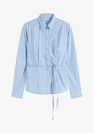 Gestreepte blouse met ceintuur, bonprix
