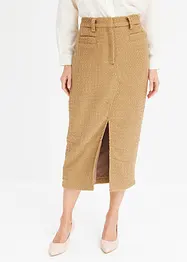 Bouclé kokerrok, bonprix