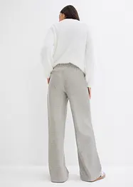 Gestreepte jersey broek met koord, bonprix